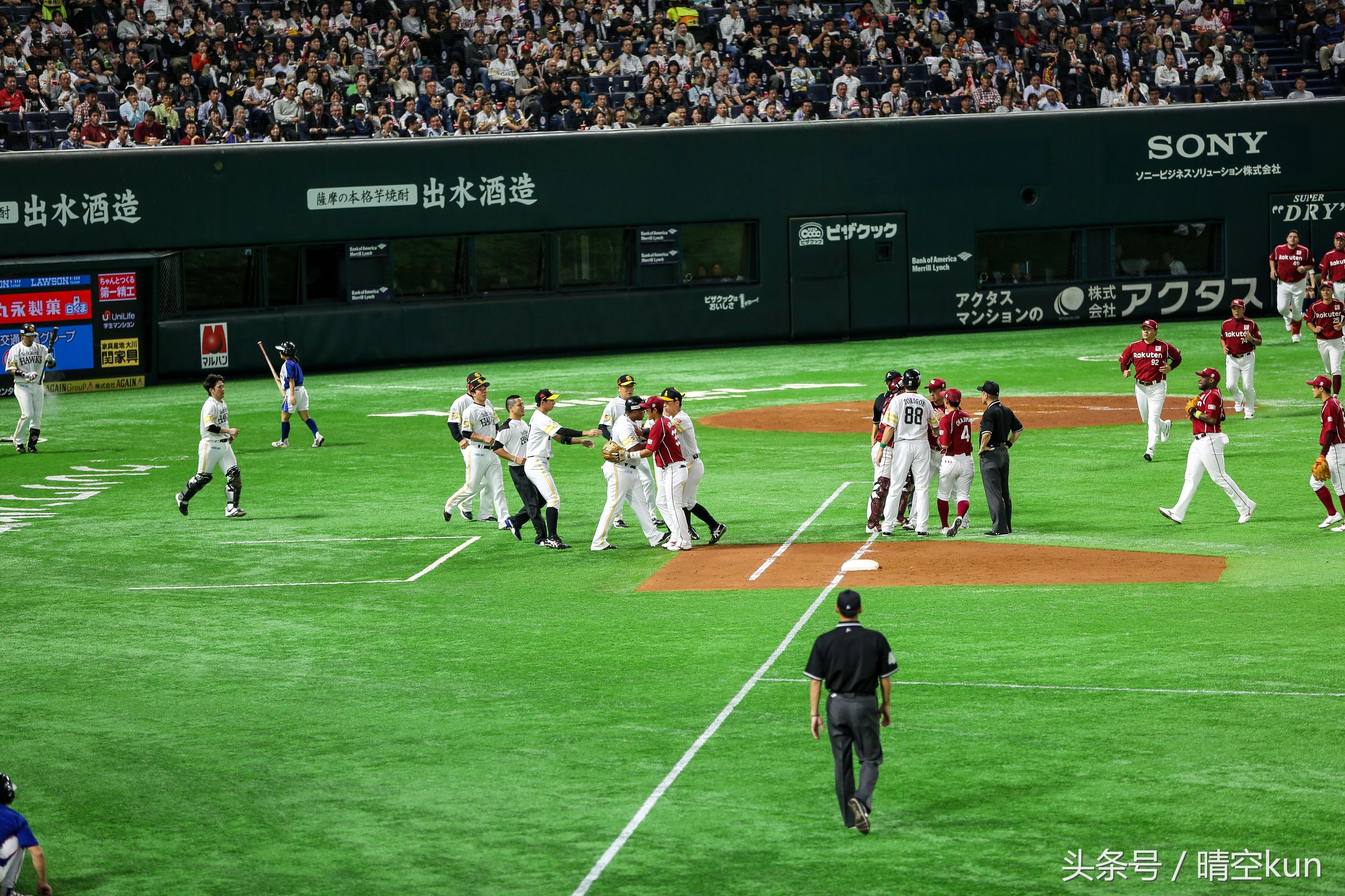 日本人究竟有多热爱棒球，零距离走进职业联赛决赛现场，美女如云
