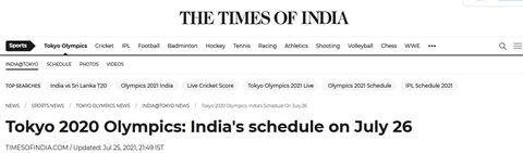 印媒奥运报道评论区，印度网友开始比较印中奖牌数：1:11