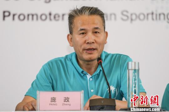 中国高尔夫球协会秘书长庞政。主办方供图