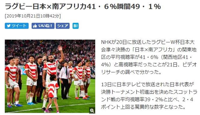 松隆子日剧宣传，比赛收视率近50%，橄榄球在日本这么火了？