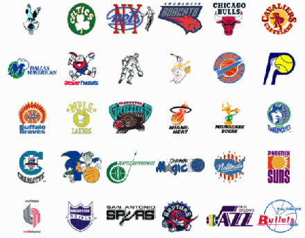 十个NBA球队LOGO详解，50多年不变的它在30个LOGO中独树一帜